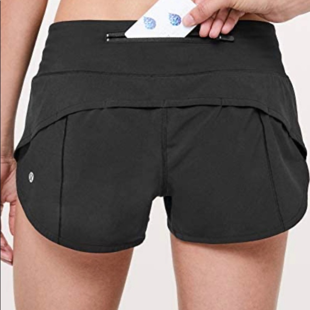 LULULEMON black speed up shorts